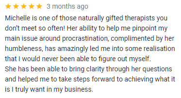 Hypnotherapy testimonial